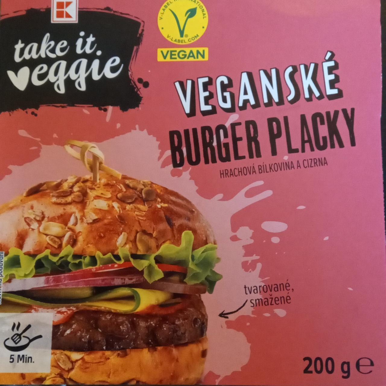 Fotografie - Veganské burger placky Kaufland Take it veggie