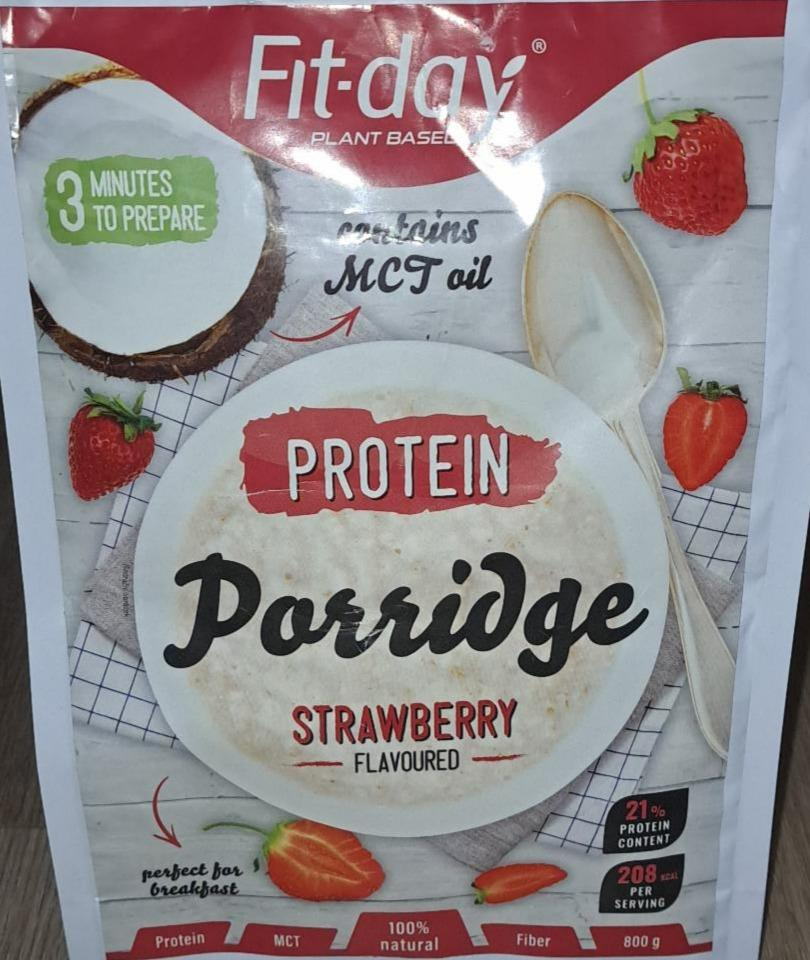 Fotografie - Protein Porridge strawberry Fit-day