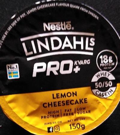 Fotografie - Lindhal's PRO+ kvarg lemon cheesecake Nestlé