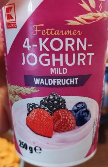 Fotografie - Fettarmer 4-korn-joghurt mild Waldfrucht K-Classic