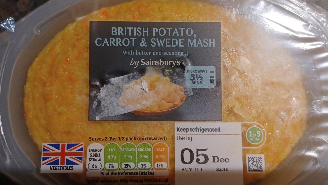 Fotografie - British potato,carrot&swede mash