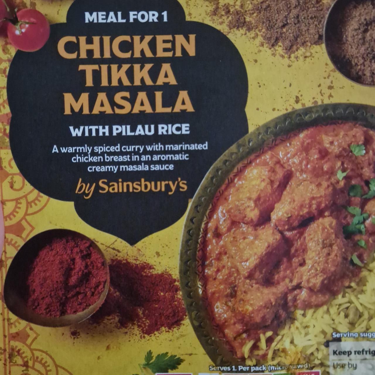 Fotografie - Chicken tikka masala with pilau rice by Sainsbury's