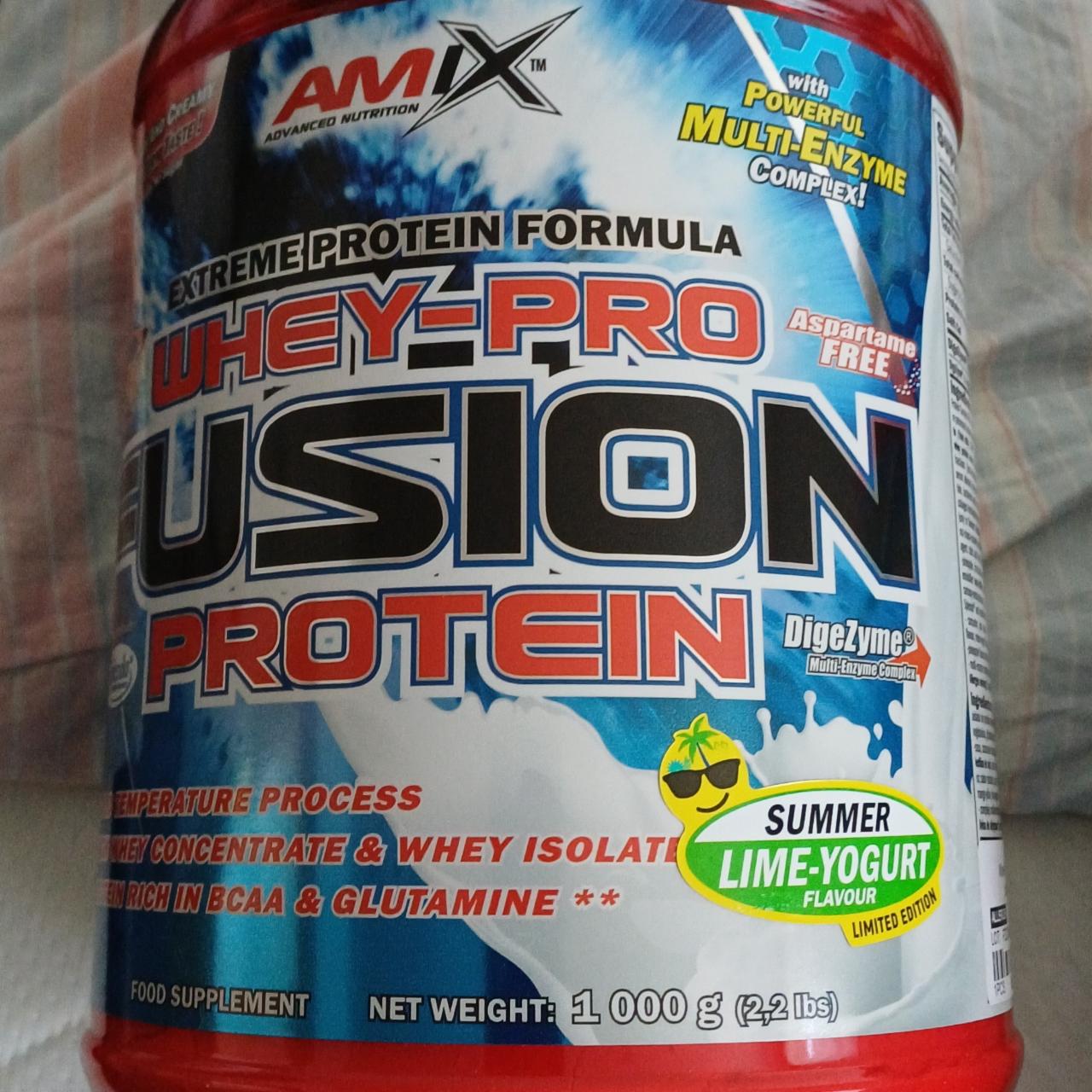 Fotografie - WheyPro Fusion Protein Lime-Yogurt Amix Nutrition