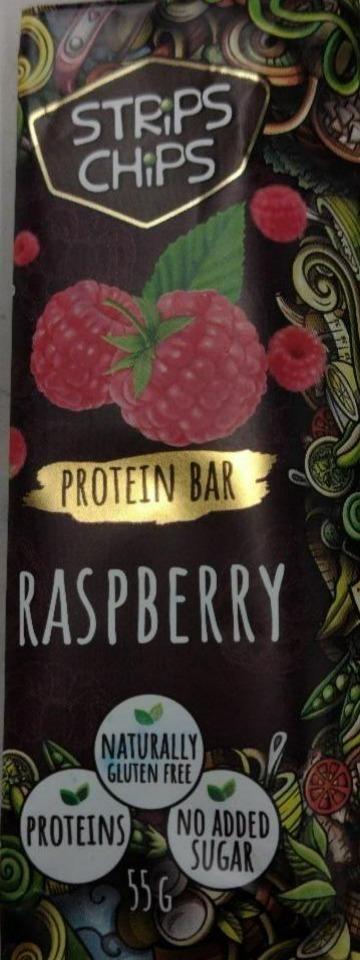 Fotografie - Strips Chips Raspberry Protein bar