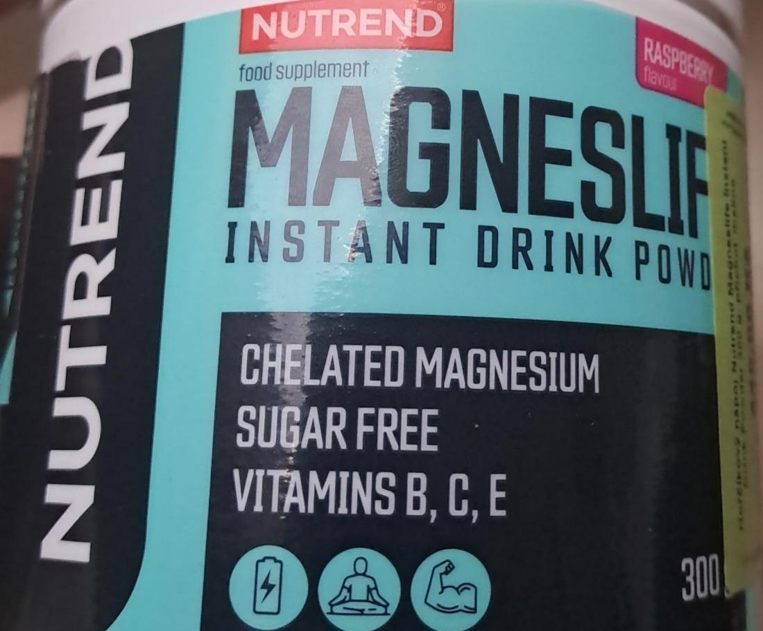 Fotografie - Magneslip instant drink powder Raspberry Nutrend