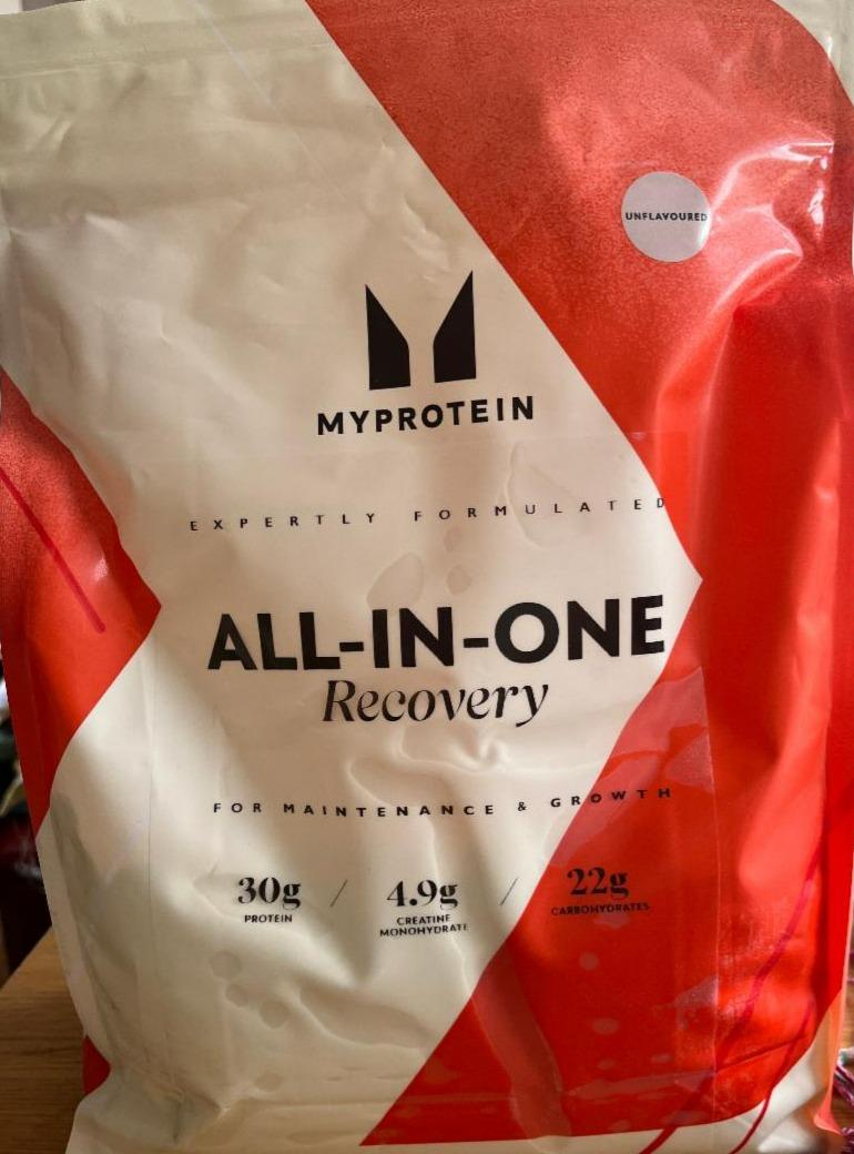 Fotografie - All-in-one recovery unflavoured Myprotein