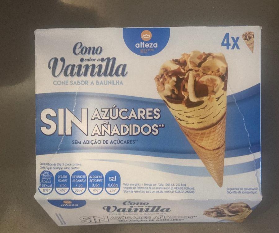Fotografie - Cono sabor a Vainilla sin azucares añadidos Alteza