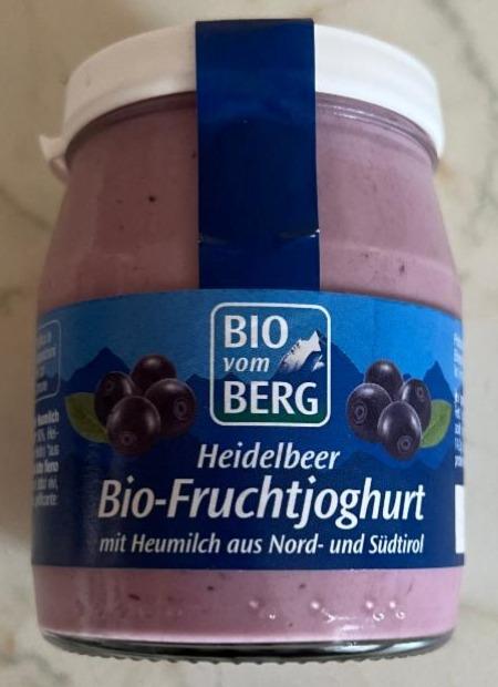 Fotografie - Bio-Fruchtjoghurt Heidelbeer Bio vom Berg