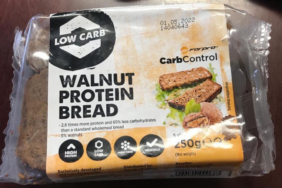 Fotografie - Low Carb Walnut Protein Bread Forpro