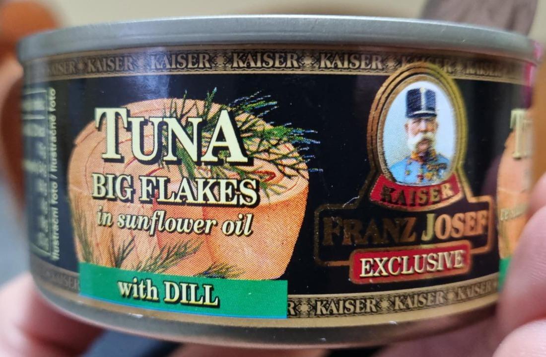 Fotografie - Tuna Big Flakes in Oil Dill Kaiser Franz Josef