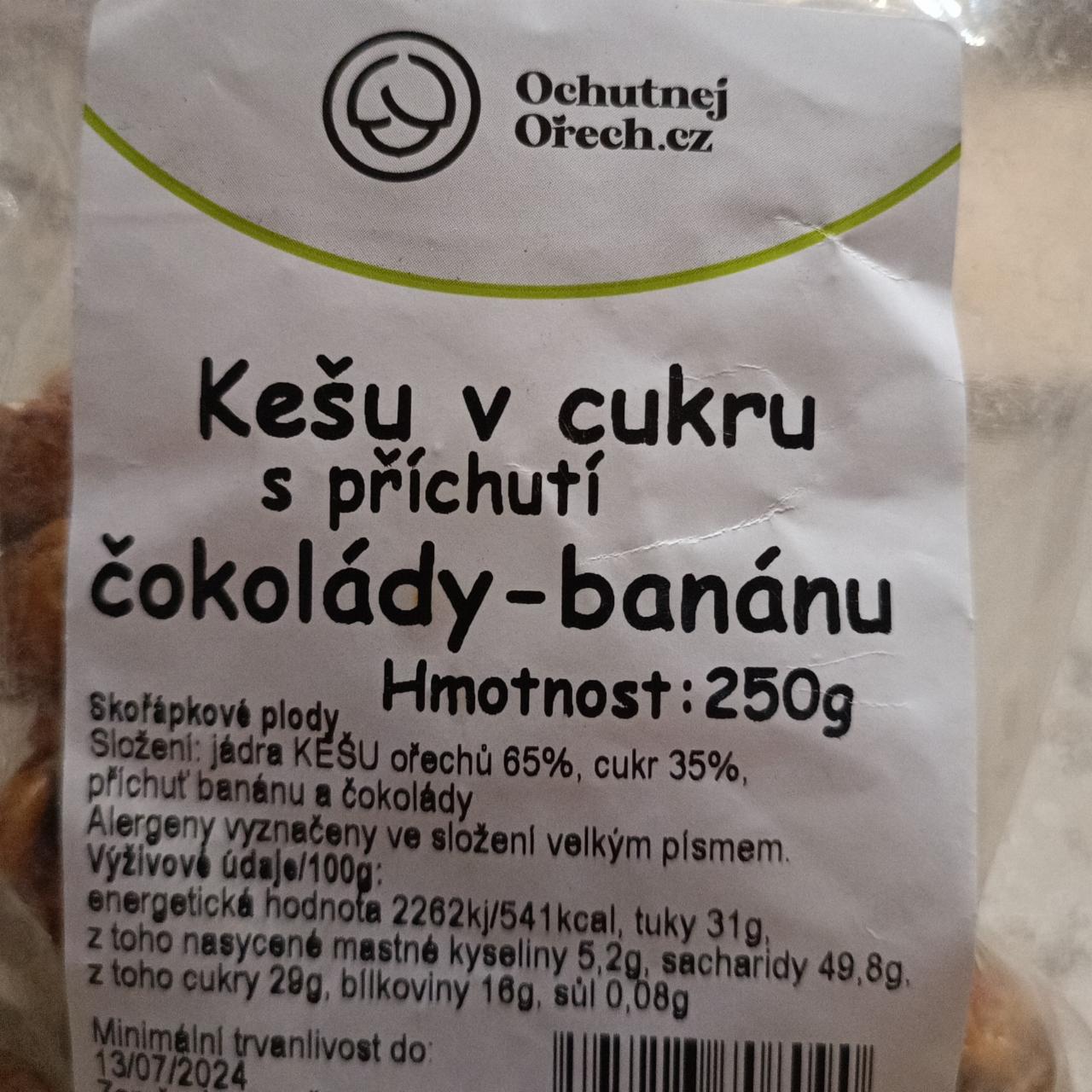 Fotografie - Kešu v cukru s příchutí čokolády-banánu Ochutnejorech.cz