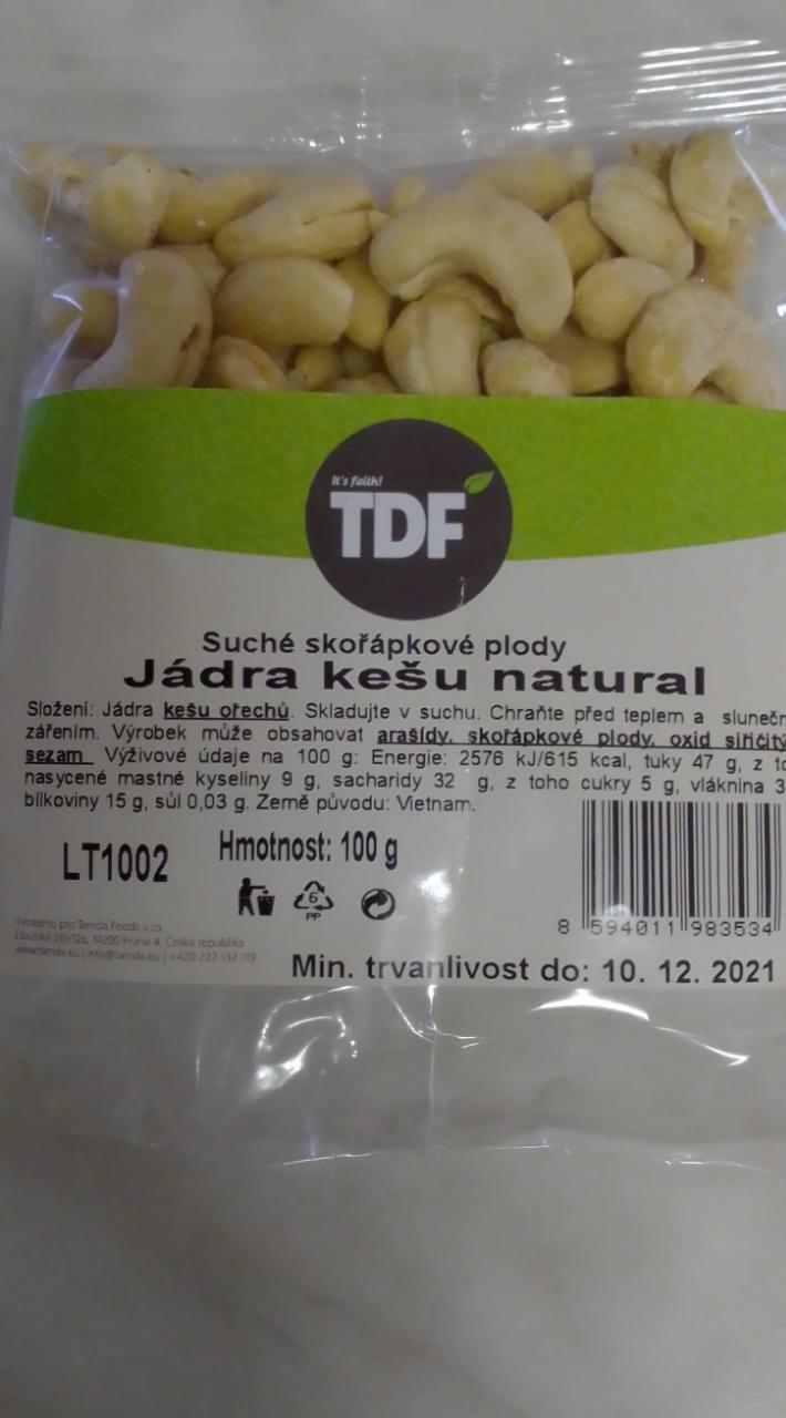 Fotografie - Jádra kešu natural TDF