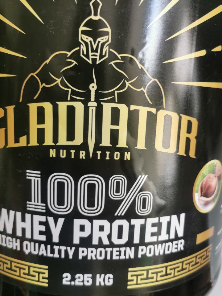 Fotografie - Gladiator 100% whey protein oříšek 