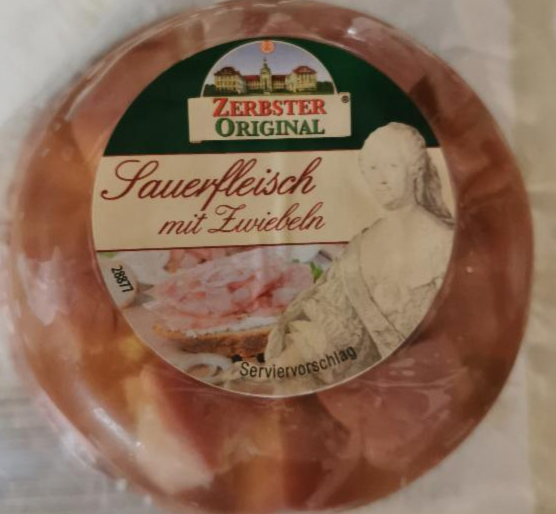 Fotografie - Sauerfleisch mit Zwiebeln - Vepřové se zeleninou v aspiku