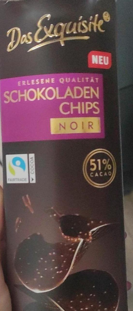 Fotografie - Schokoladen Chips Noir 51% Cacao Das Exquisite