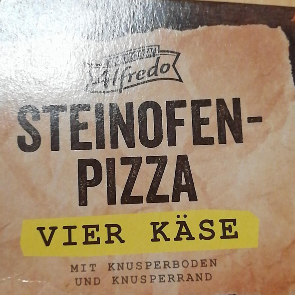 Fotografie - Steinofen-Pizza vier Kase Alfredo