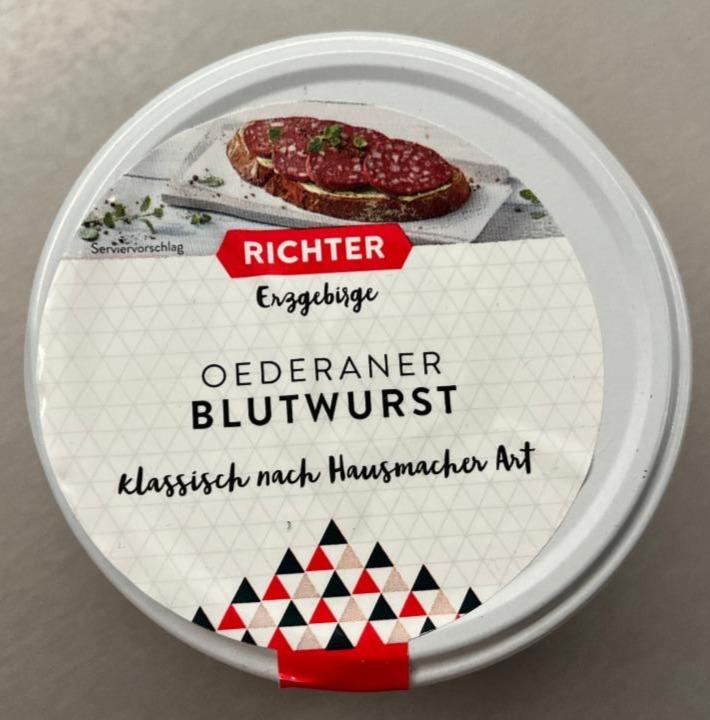 Fotografie - Oederaner Blutwurst klassisch nach Hausmacher Art Richter Erzgebirge