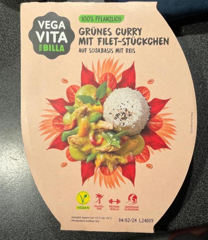 Fotografie - Grünes Curry mit Filet-Stückchen VegaVita