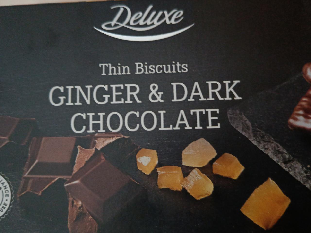 Fotografie - Thin Biscuits Ginger & Dark chocolate Deluxe