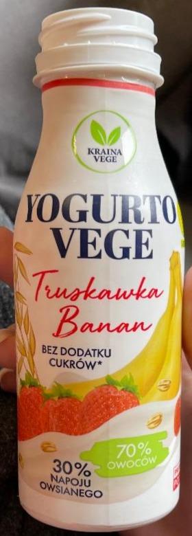 Fotografie - Yogurto Vege Truskawka Banan Kraina Vege