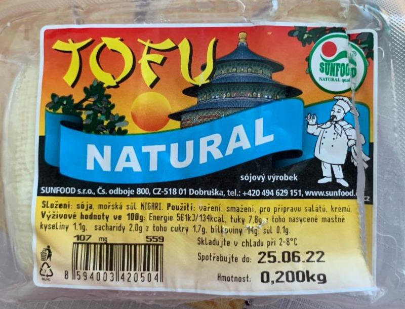 Fotografie - Tofu natural Sunfood