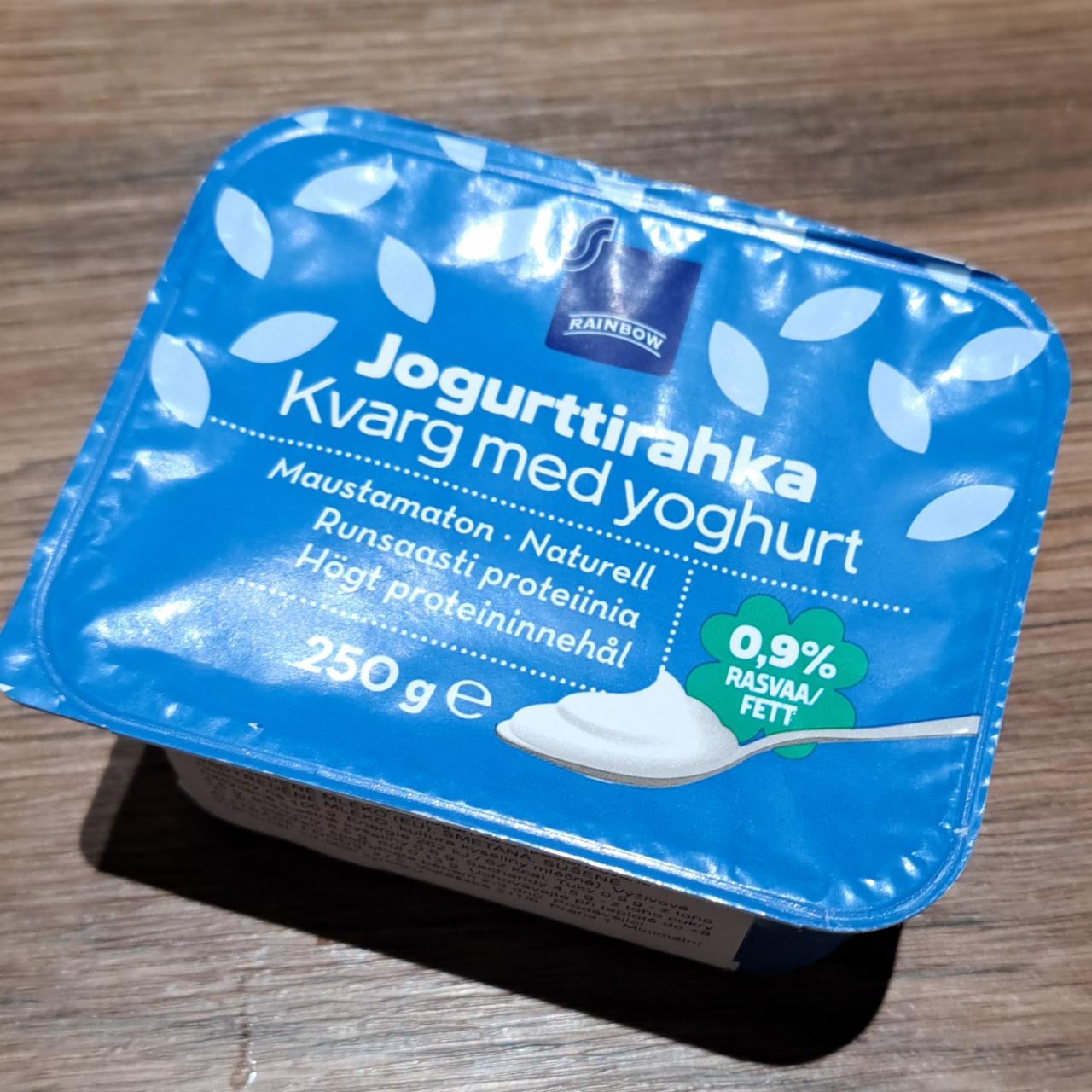 Fotografie - Jogurttirahka Kvarg med yoghurt 0,9% Fett Rainbow