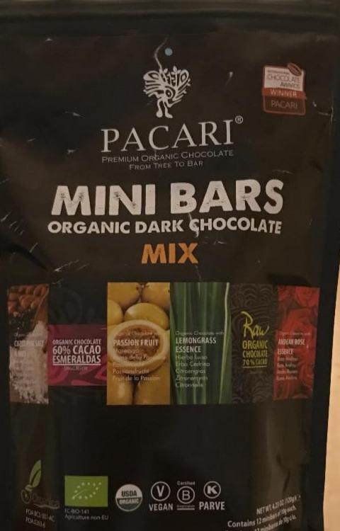 Fotografie - Pacari Organic Dark Chocolate