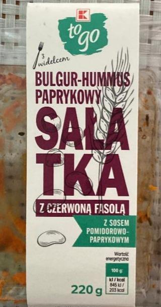 Fotografie - Bulgur-Hummus Paprykowy Salatka z czerwona Fasola s sosempomidorowo-paprykowym K-To go