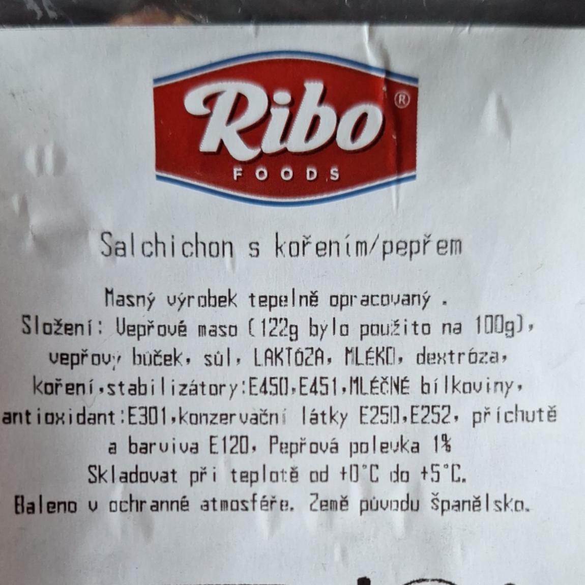 Fotografie - Salchichon s kořením pepřem Ribo foods