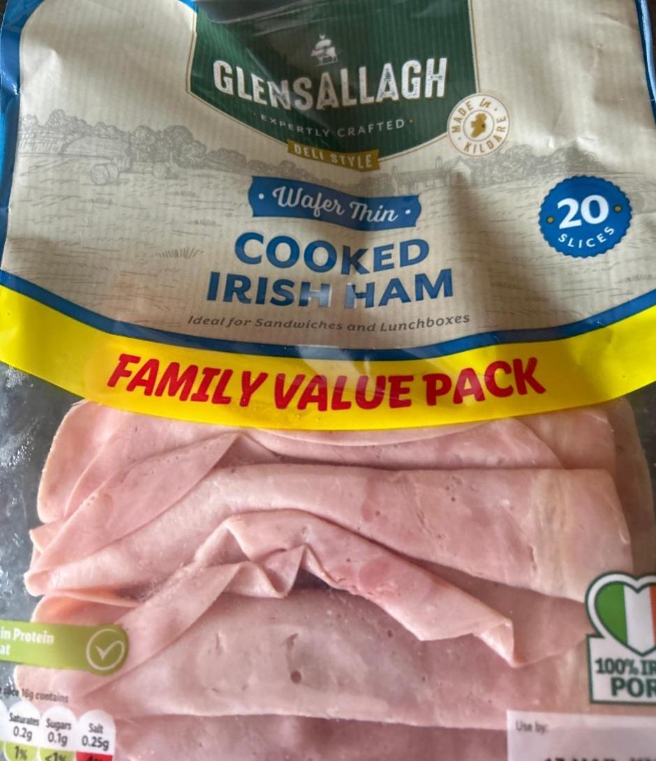Fotografie - Wafer thin cooked Irish ham Glensallagh