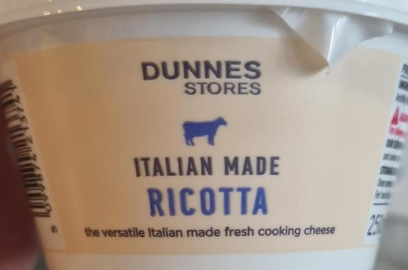 Fotografie - Italian made ricotta Dunnes Stores