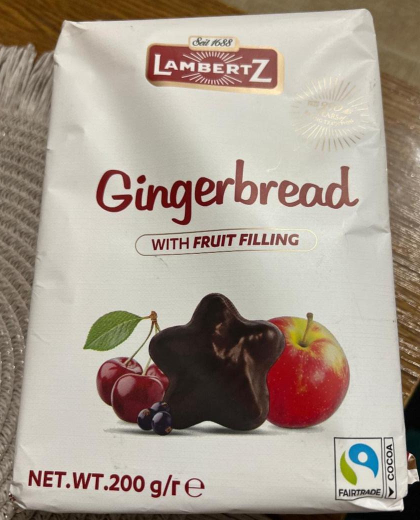 Fotografie - Gingerbread in milk chocolate 25% LambertZ