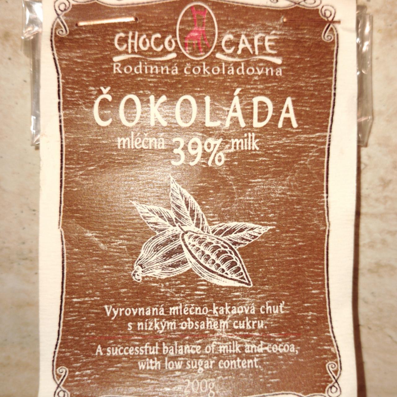 Fotografie - Čokoláda mléčná 39% Choco café