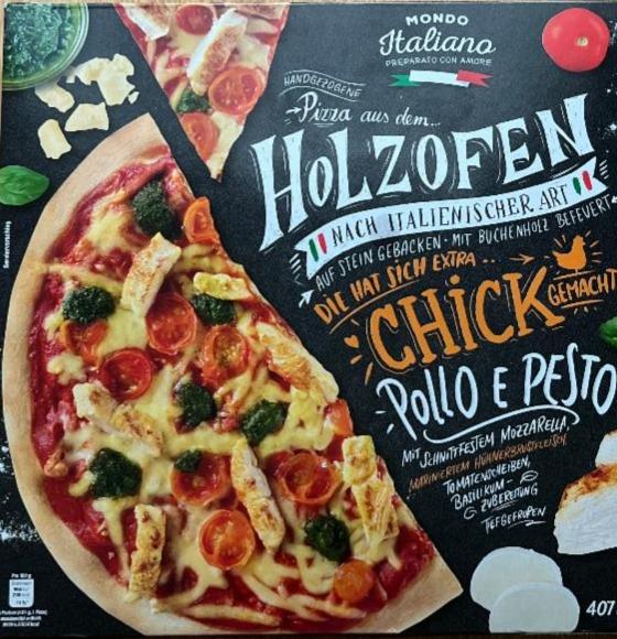 Fotografie - Pizza Chick Gemacht Pollo e Pesto Mondo Italiano