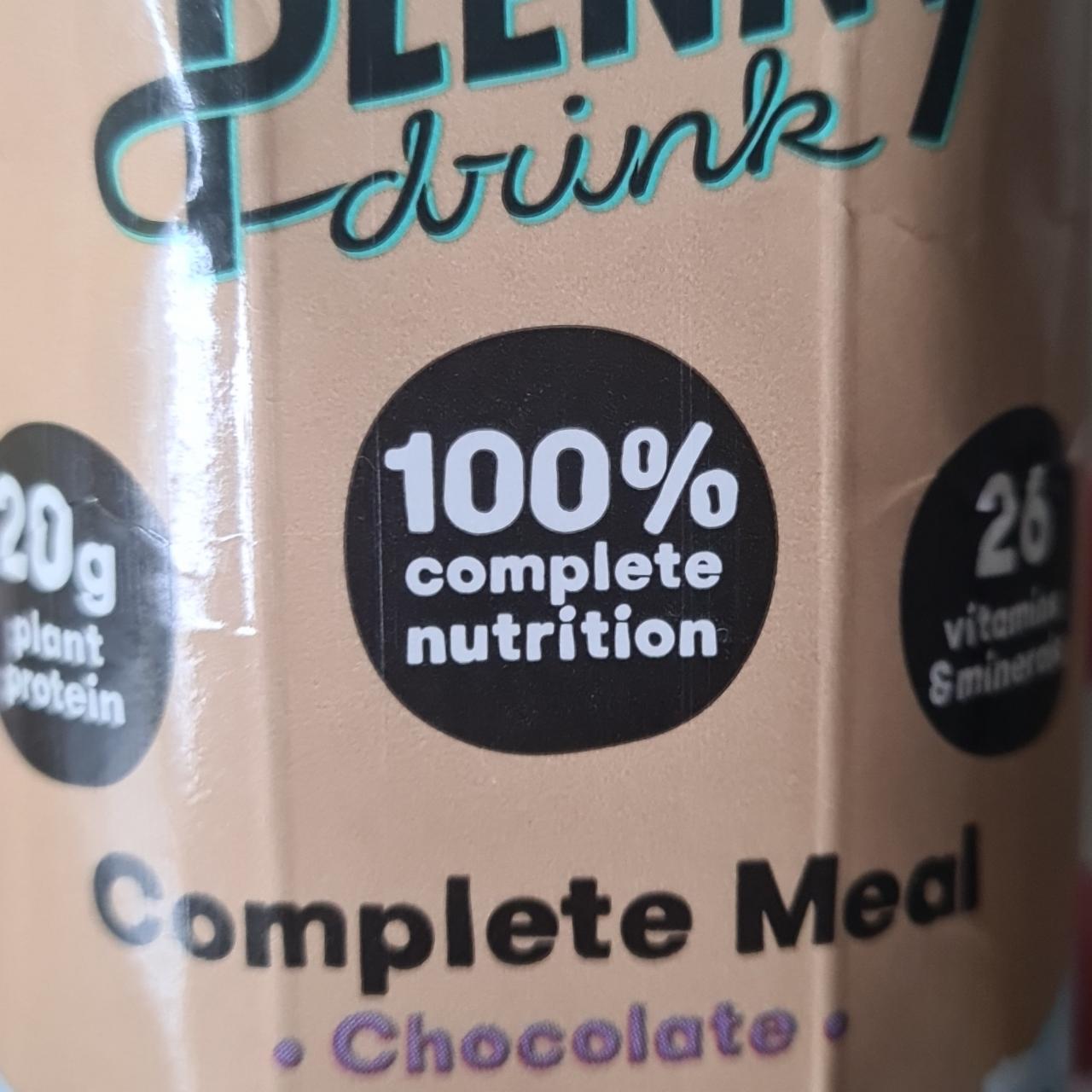 Fotografie - Plenny Drink 100% Complete meal chocolate Jimmy Joy