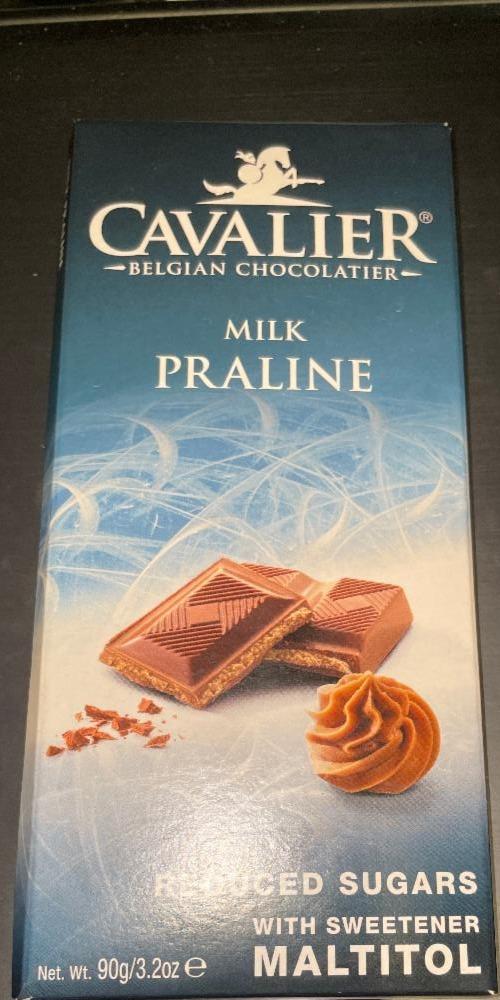 Fotografie - Milk Praline reduced sugars Cavalier Belgian chocolatier