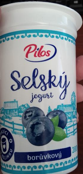 Fotografie - Selský jogurt borůvkový Pilos