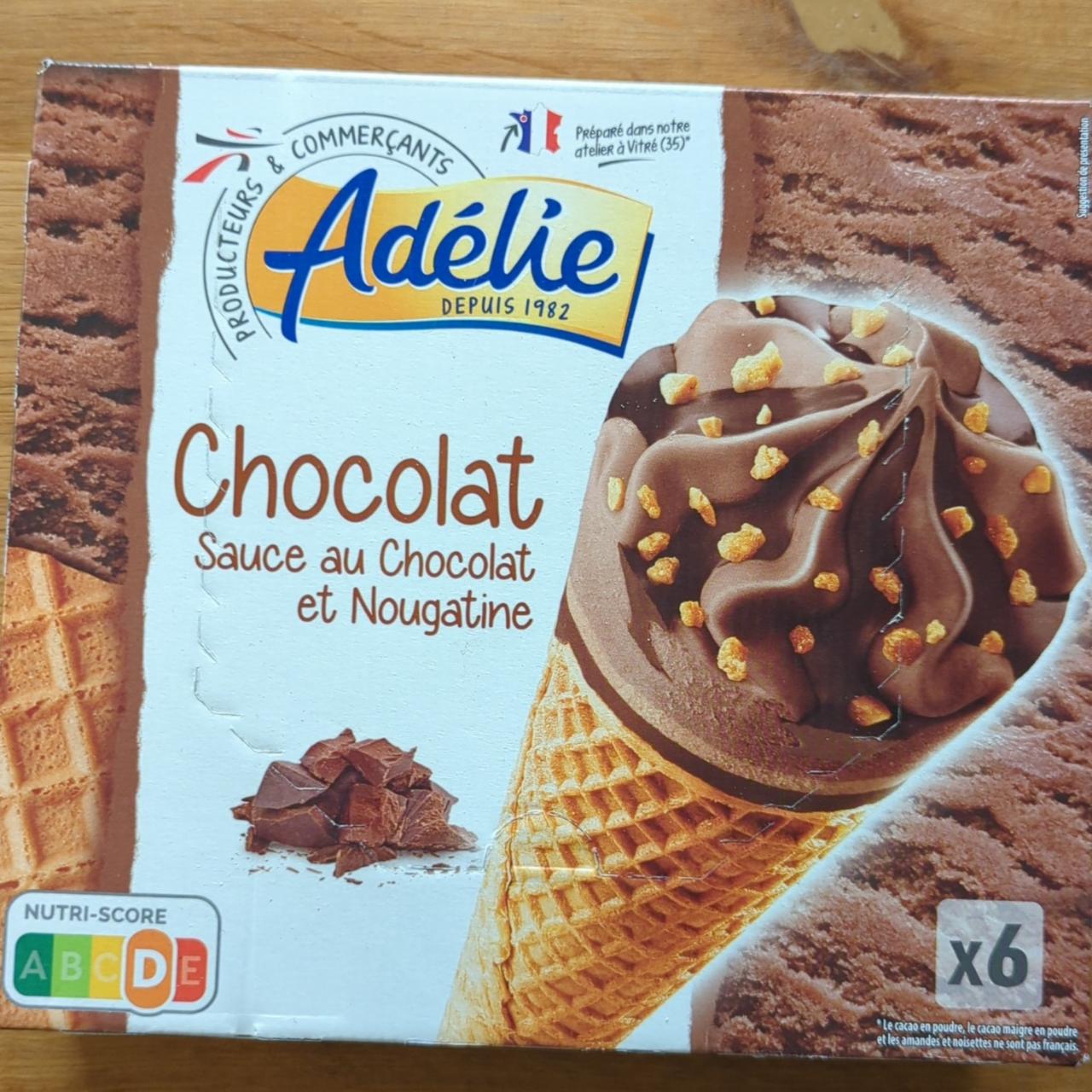 Fotografie - Chocolat sauce au chocolat et nougatine Adélie
