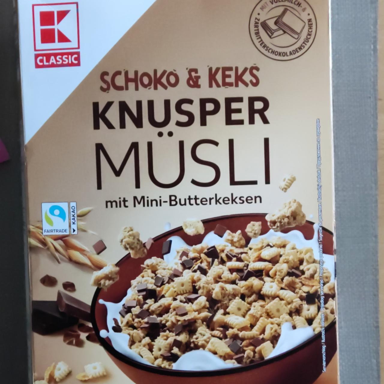 Fotografie - Schoko & Keks Knusper Müsli K-Classic