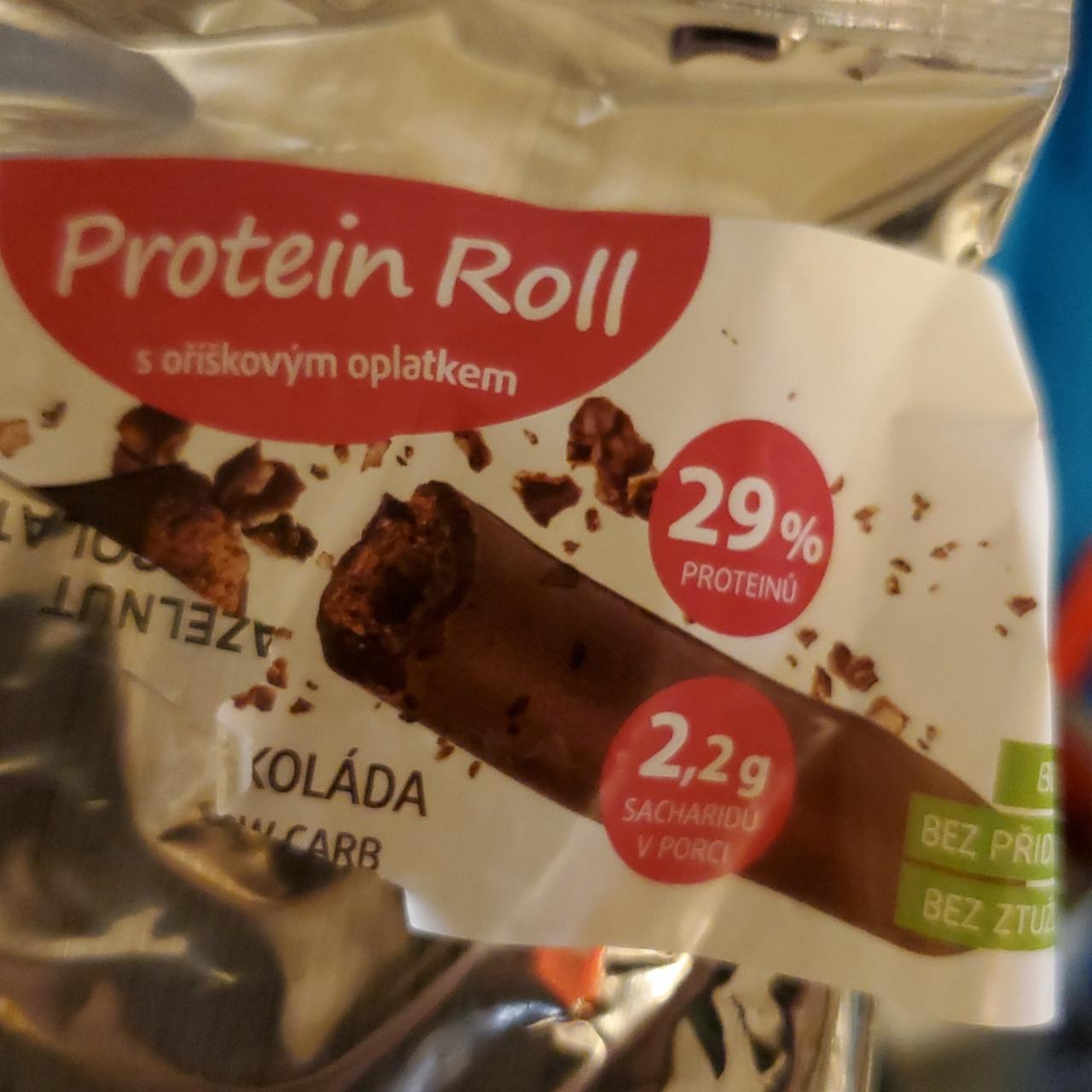 Fotografie - Protein Roll čokoláda 60% & oříškový oplatek KetoFit