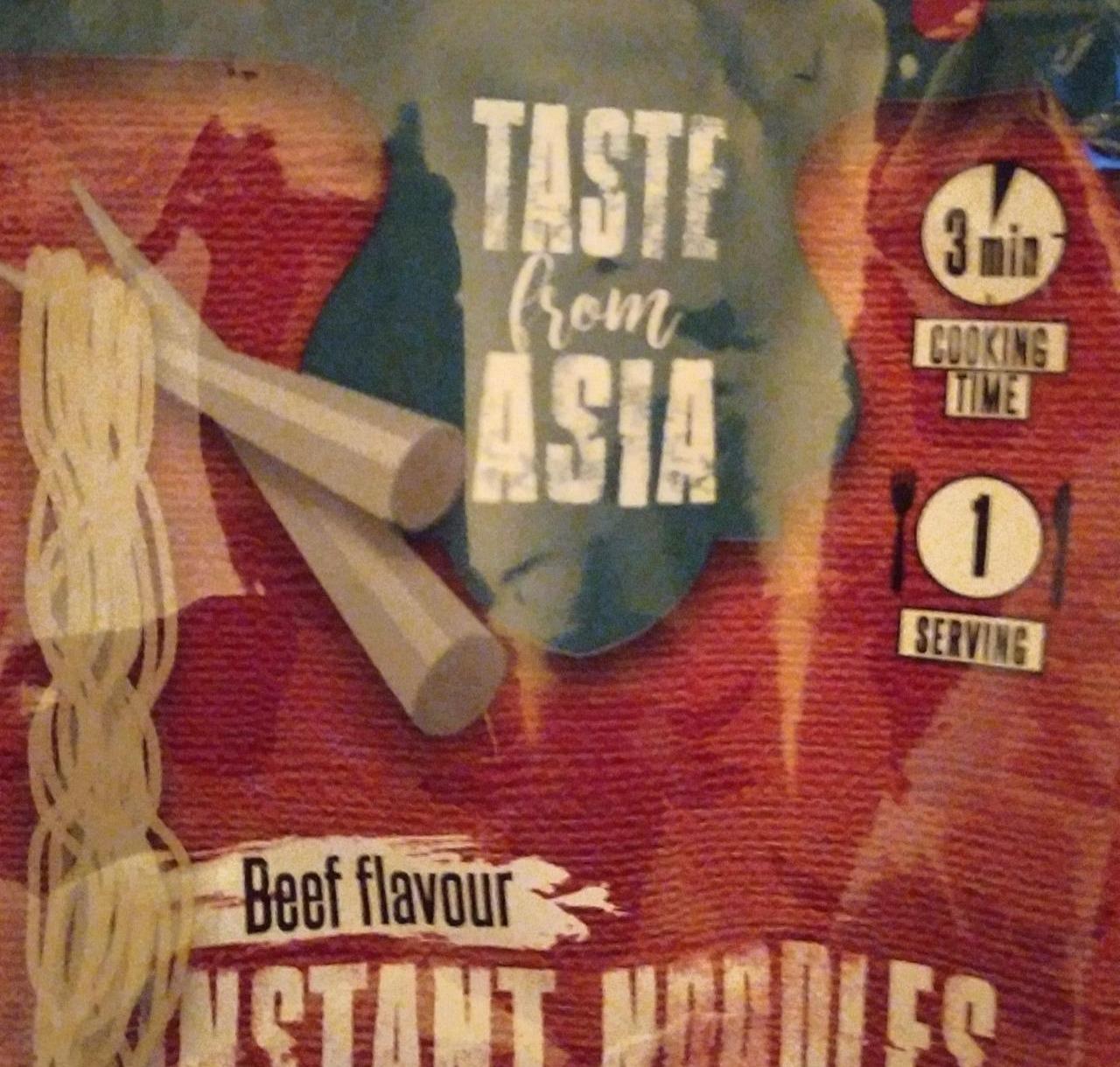 Fotografie - Beef flavour Instant noodles Taste from Asia