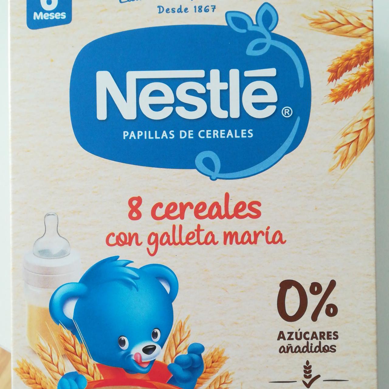 Fotografie - Papillas de Cereales 8 cereales con galleta maría Nestlé