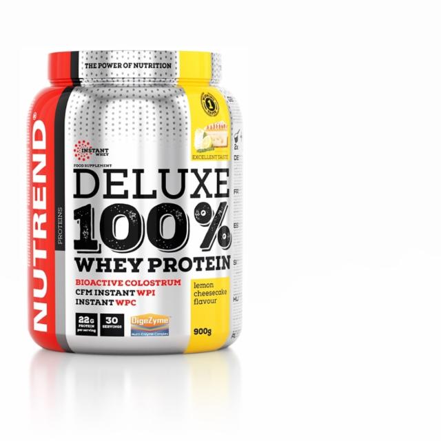 Fotografie - Deluxe 100% whey protein lemon cheesecake (citronový cheesecake) Nutrend