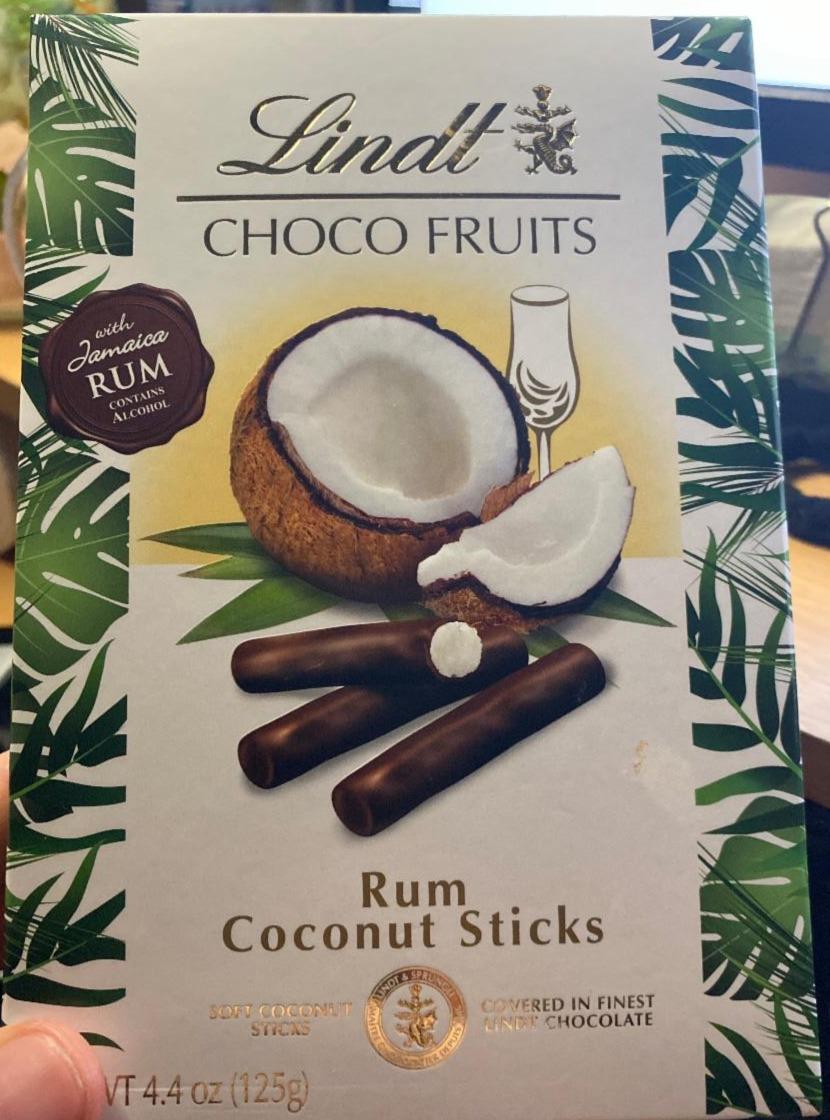 Fotografie - Choco Fruit Rum Coconut Sticks Lindt