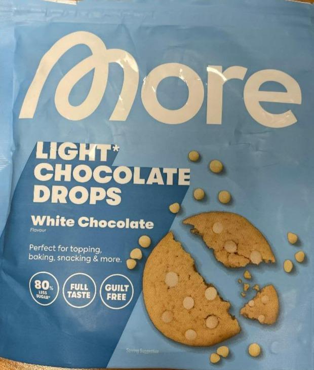 Fotografie - Light chocolate drops White chocolate More Nutrition