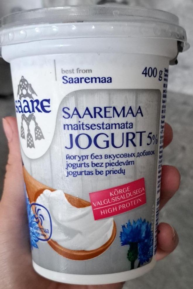 Fotografie - Saaremaa maitsestamata jogurt 5% Saare