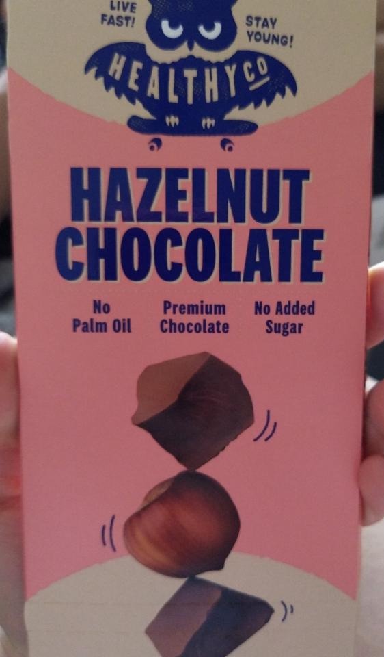 Fotografie - Hazelnut chocolate No added sugar HealthyCo