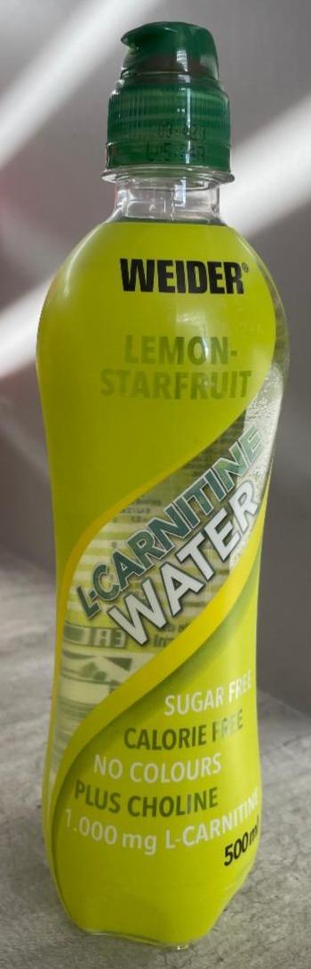 Fotografie - L-Carnitine Water Lemon-Starfruit Weider