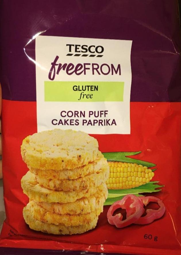 Fotografie - Corn Puff Cakes Paprika Tesco free From