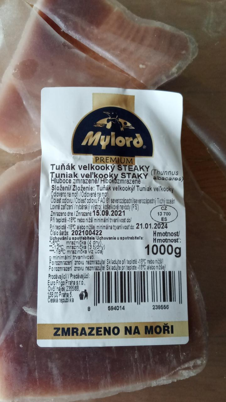 Fotografie - Tuňák velkooký steaky Premium Mylord